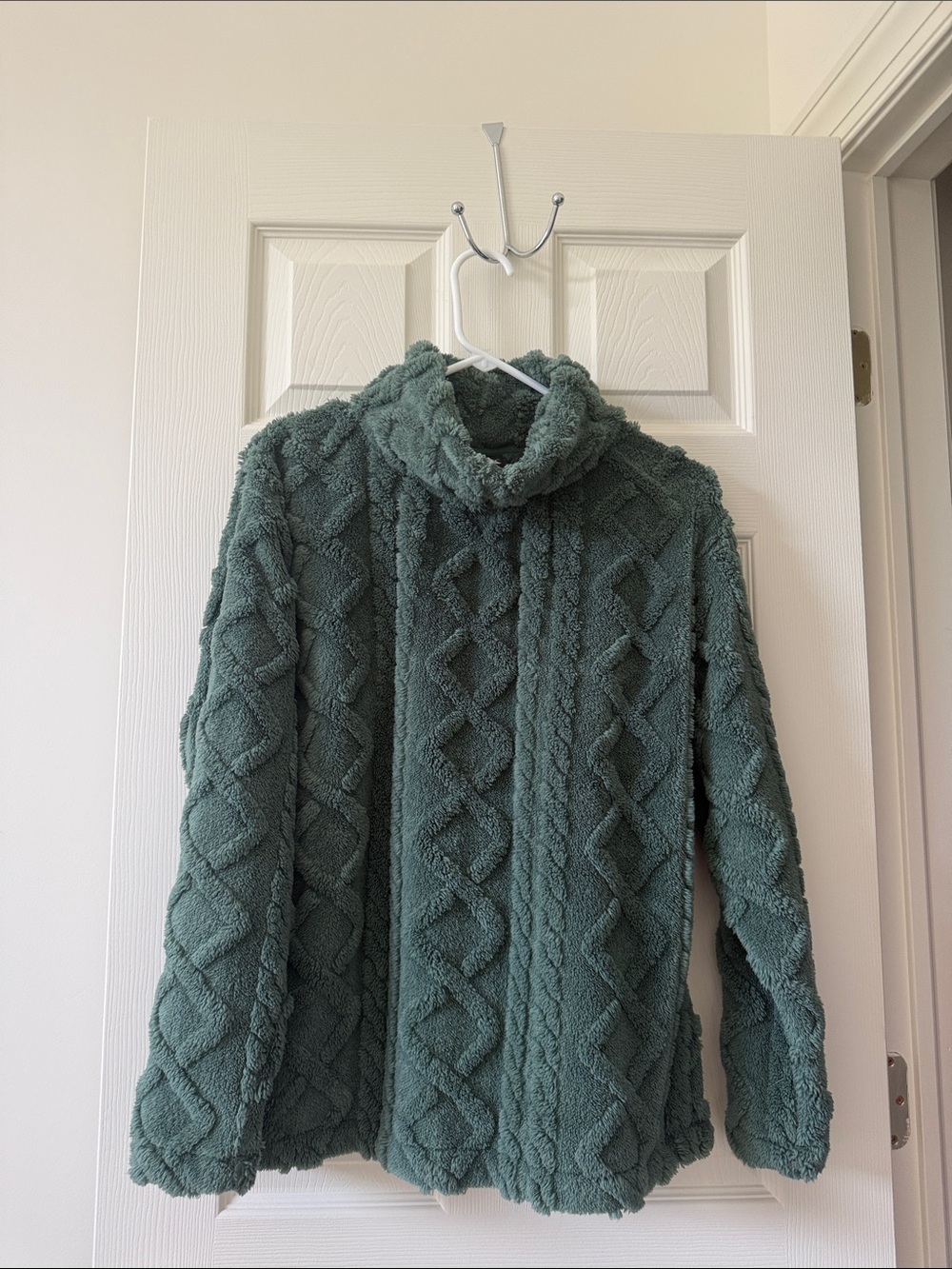 Eddie Bauer Plush Cable Turtleneck Sweater - Sage